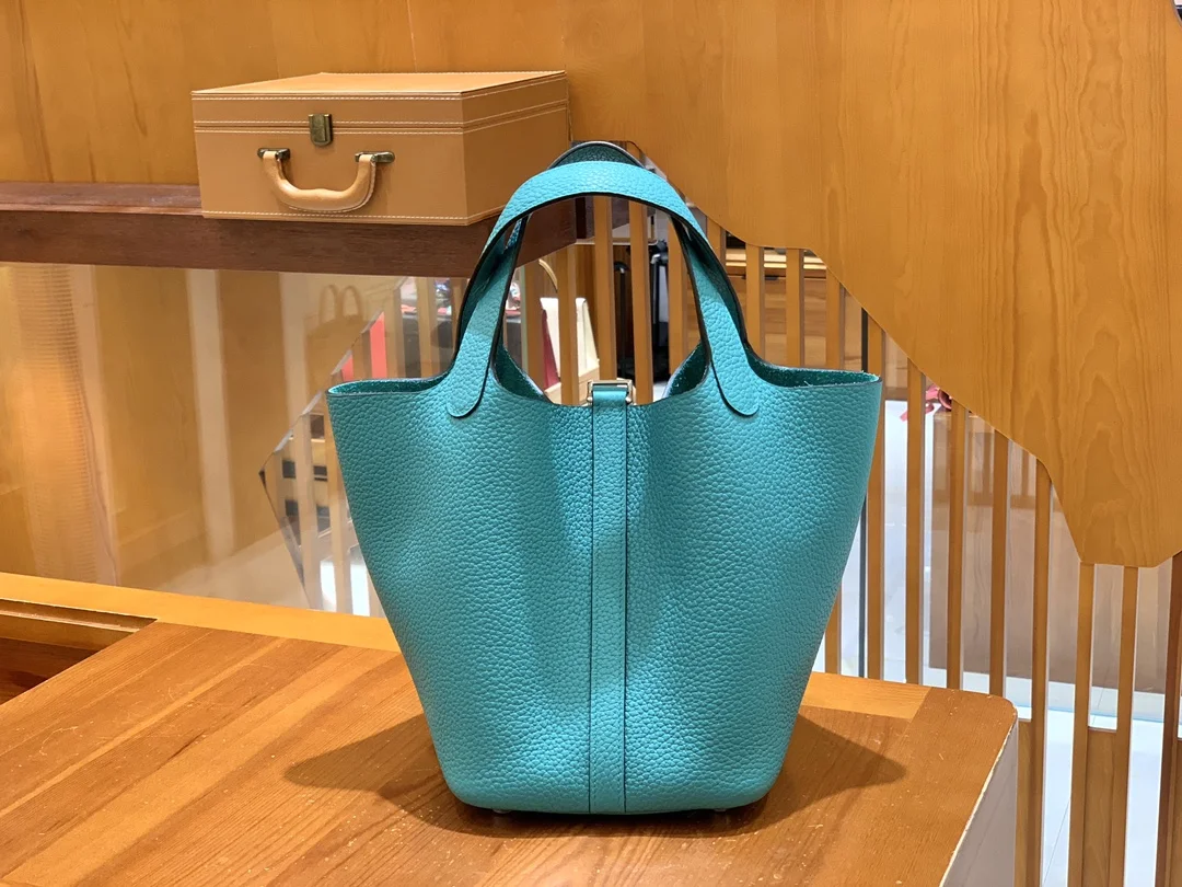 그린엘 에르메스 피코탄 18 베로나 그린 실버 버클