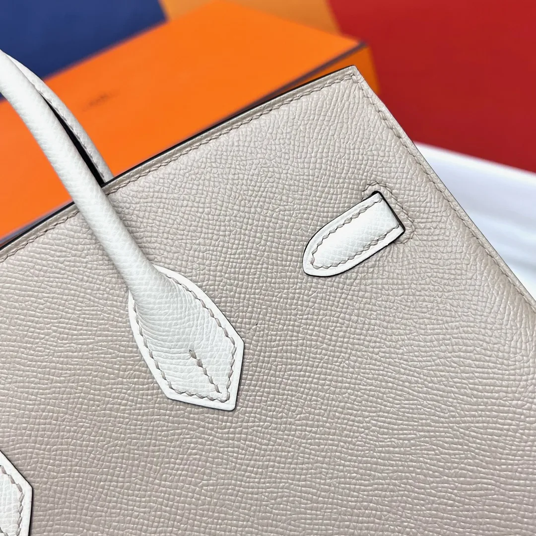 반수공 에르메스 버킨백 25 에토프 화이트 금장 엡송