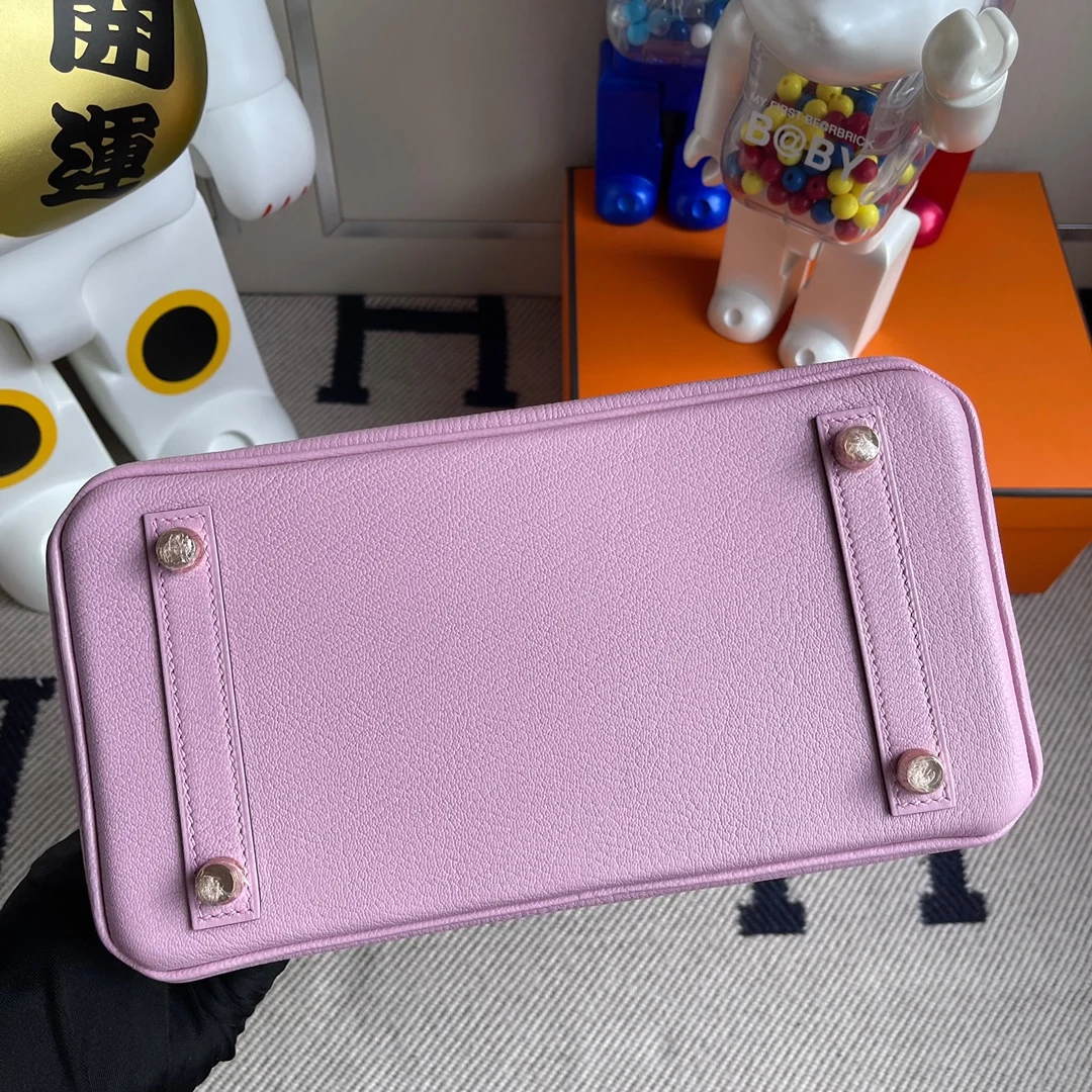 반수공 에르메스 버킨백 25 핑크퍼플 로즈골드 염소가죽