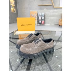 루이비통 LV Ranger 레인저 보트 모노그램 누벅 레더 슈즈 라이트 브라운