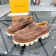 루이비통 LV Ranger 레인저 보트 모노그램 누벅 레더 슈즈 브라운