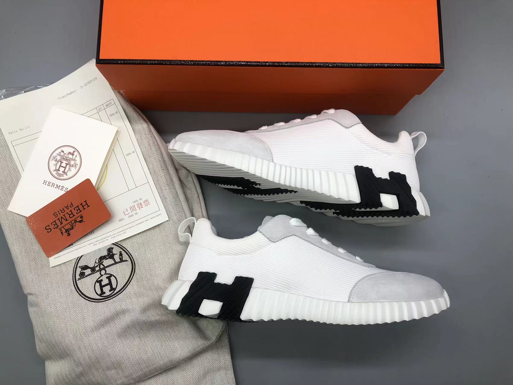 에르메스 바운싱 스니커즈 화이트/블랙