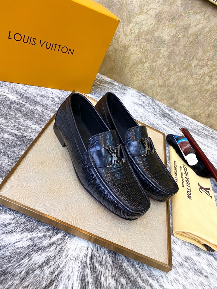 루이비통 페니로퍼 엘리게이터 로퍼