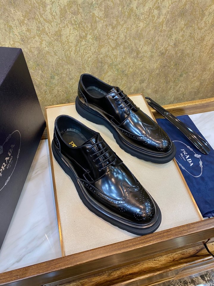프라다 에어솔 더비 슈즈 구두