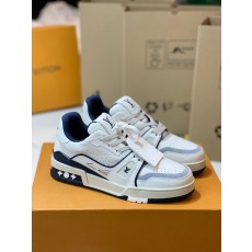 루이비통 LV 트레이너 스니커즈 화이트 네이비