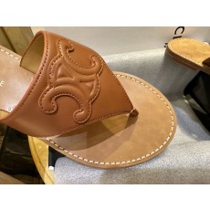 셀린느 22FW 탄 트리오페 플랫 통 플립플랍 샌들