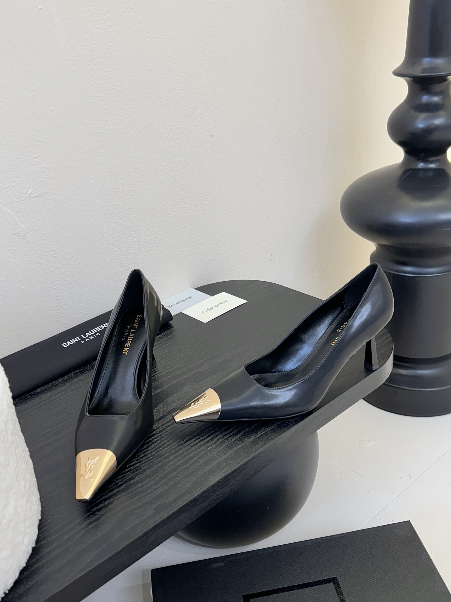 생로랑 슬링백 펌프스 스무스 가죽