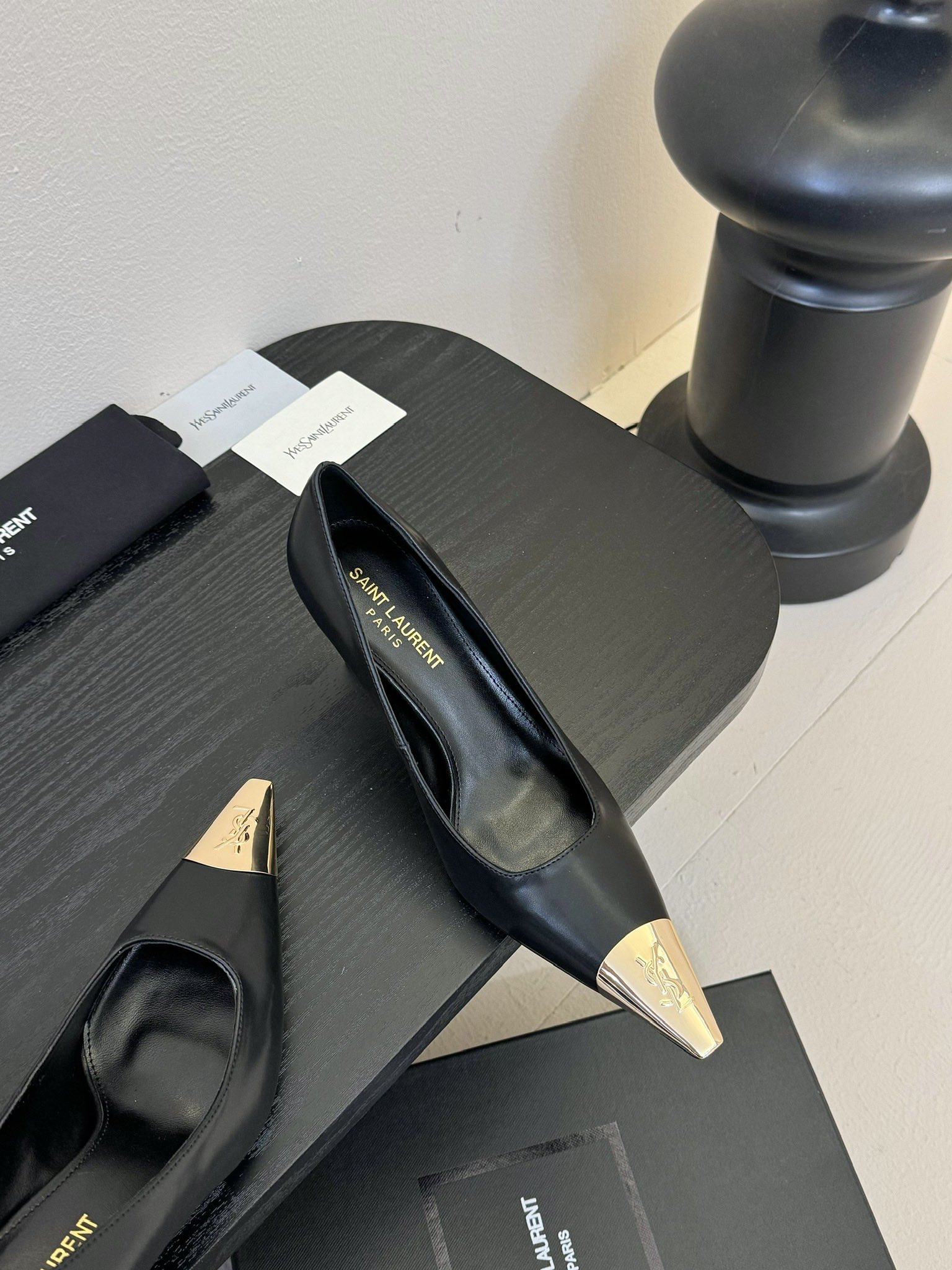 생로랑 슬링백 펌프스 스무스 가죽