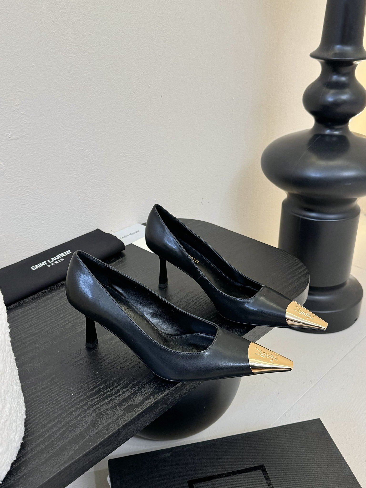 생로랑 슬링백 펌프스 스무스 가죽