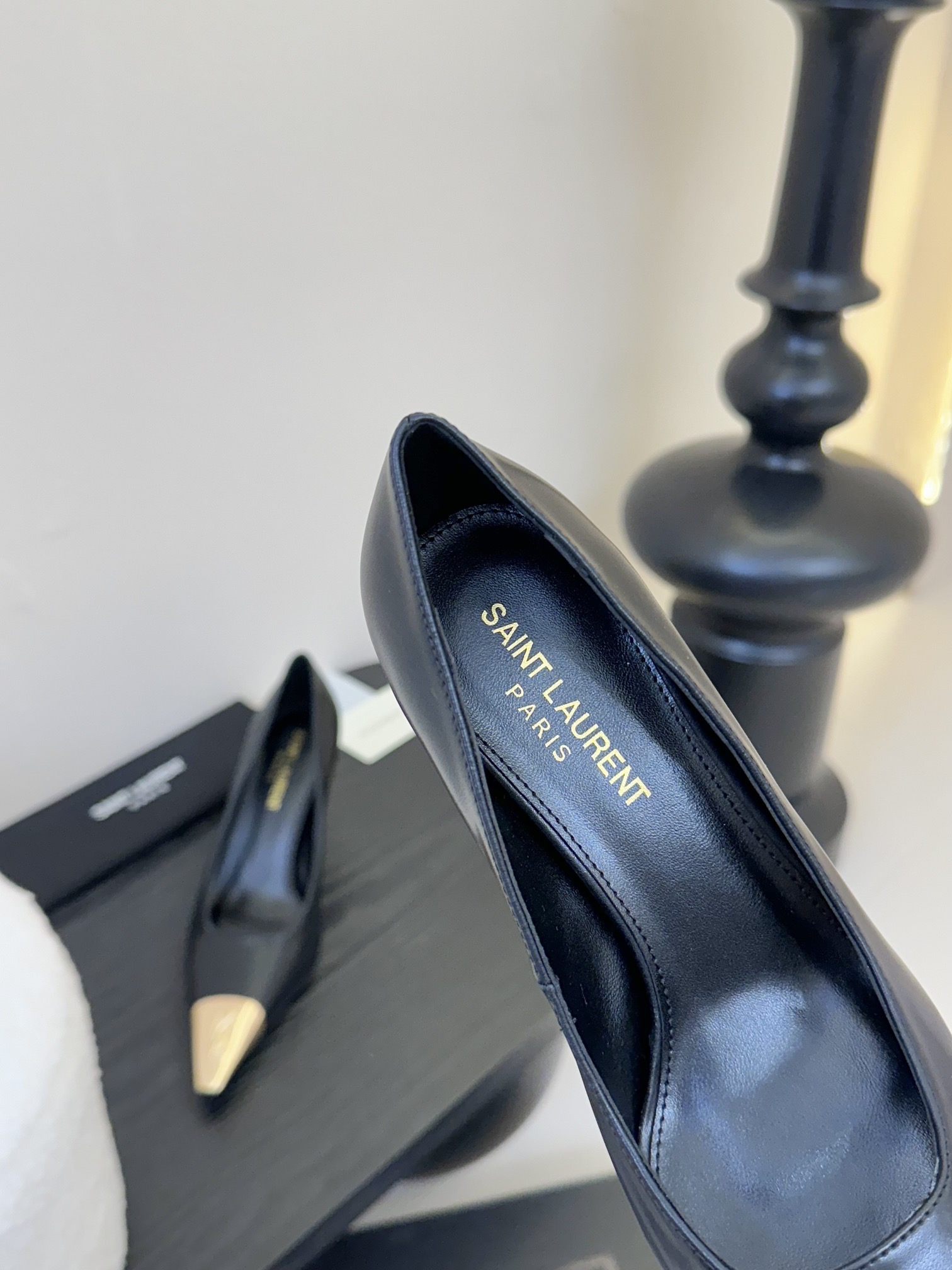생로랑 슬링백 펌프스 스무스 가죽