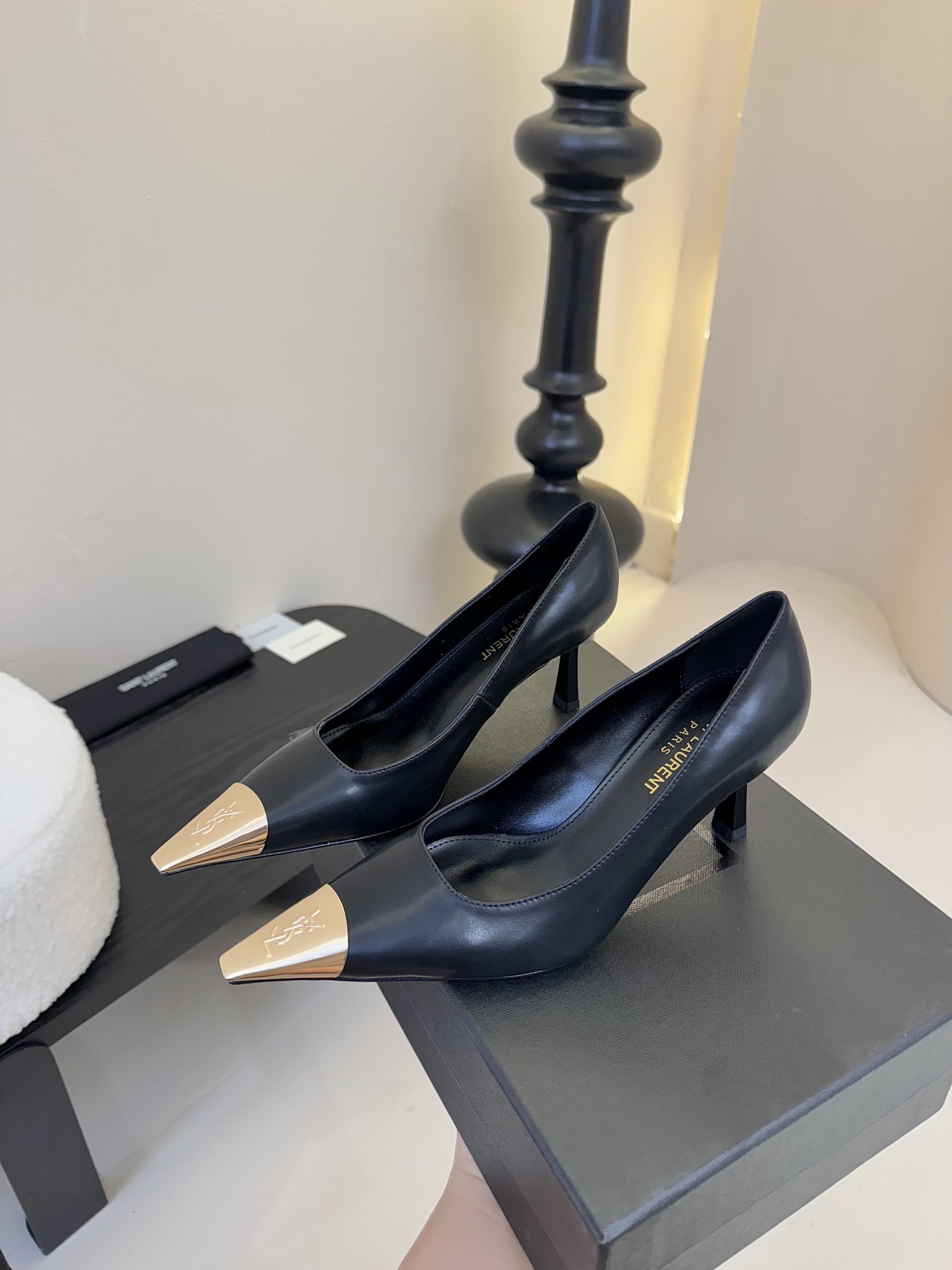 생로랑 슬링백 펌프스 스무스 가죽